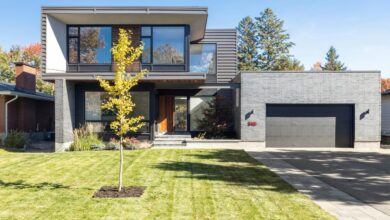 a house with a tree in the front yard